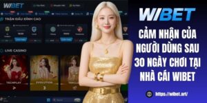 Cảm nhận của người dùng sau 30 ngày chơi tại nhà cái WIBET