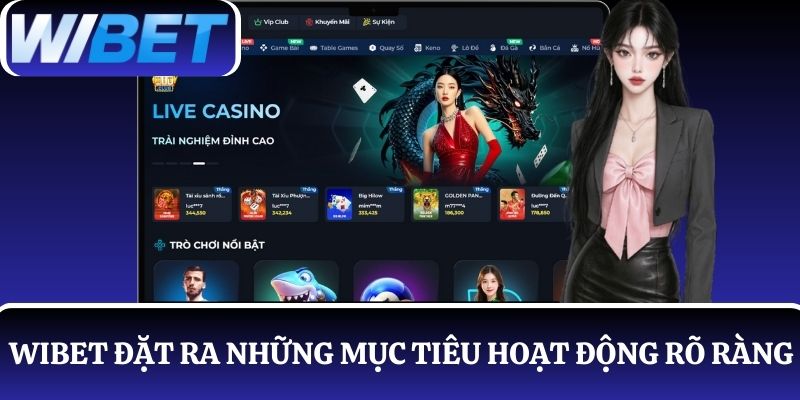 Nhà cái WIBET đặt ra những mục tiêu hoạt động rõ ràng để phấn đấu đạt được