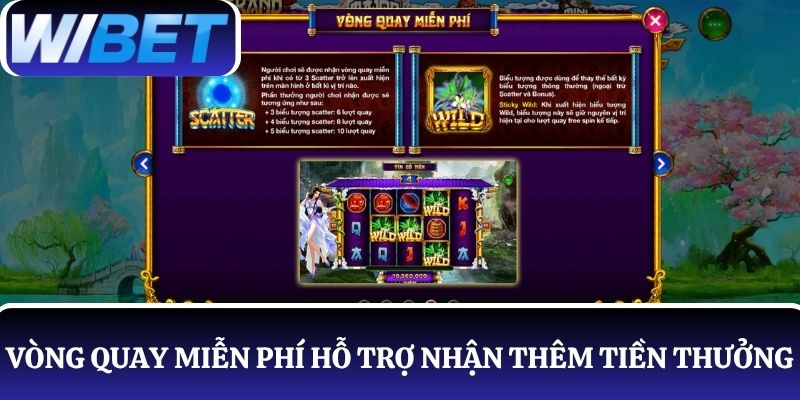 Tính năng Vòng Quay miễn Phí hỗ trợ người chơi nhận thêm tiền thưởng